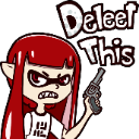 deleet Discord sticker from [adult squid] Never Dies