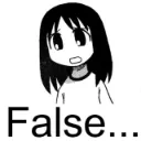 false