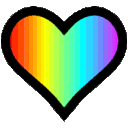 rainbowheart animated GIF emoji | Bro Love™ | Thanks for the Love Bro™