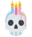 birthdaycake Discord Emoji - ۶ৎ　‿　cemetery　 ݁ 　˖