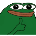 pepedandolike custom emote from A Fraternity