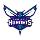 Hornet mascot logo featuring a stylized insect with sharp wings and text reading Charlotte Hornets.