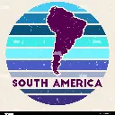 southamericalogosignwiththemapof
