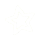 Star symbol with a rough, sketchy white outline on a black background.