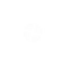A white star-shaped icon featuring two sharp horns on top against a black background.