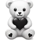 blackwhiteteddybear