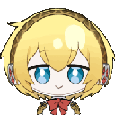 Aigis from Persona 3 nodding her head with a 'Yes' text overlay in a pixel art style.