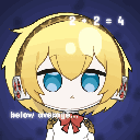 Aigis from Persona with a confused expression and changing text overlays about math and history.