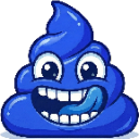 ObsessedBluePoop Discord sticker - Glitching Neon Code Tier 7