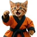 KungFuKitten Discord sticker | Glitching Neon Code Tier 7