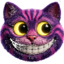CheshireCat Discord sticker - Glitching Neon Code Tier 7