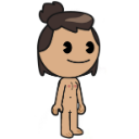 emojitown_naked_julia_by_emojito Discord sticker from Bare Desert Tribe