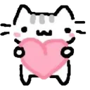 b4white_heartcat