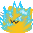 blobcatsaiyan animated Discord emote from Red Wolf