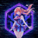 DancingGlitchEmoji animated Discord emote from Glitching Neon Code Tier 7