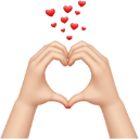heartshape Discord sticker - /Lightx | Social • Chat • VC • Emotes • Chill • Fun • Active