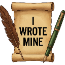 I_WROTE_MINE Discord Emoji from Glitching Neon Code Tier 7