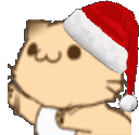 christmasHyperCat animated Discord emote | ✦ Celestveil ✦