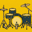 4PieceDrumKit Discord Emoji - Glitching Neon Code Tier 7