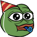 pepebirthday animated Discord emote from Snapchat Social Club