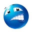 bluemojiGrin