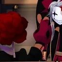 pierrot_rosegive