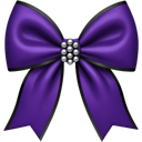 purple_goth_bow custom emote from 𝑪𝒓𝒚𝒔𝒕𝒂𝒍 𝑴𝒊𝒏𝒆 18+