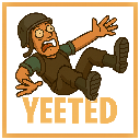 Yeeted Discord sticker from Limitless Crew