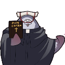 priest custom emote from [adult squid] Never Dies