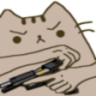 pusheengun Discord sticker | Kiss Land  ·  xo tag
