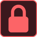 lock Discord sticker - Red Wolf