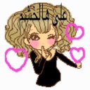 Anime girl with curly hair winking and blowing a kiss surrounded by pink hearts.