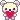 A small white bear holding a red heart, with a second frame showing it surrounded by sparkles.