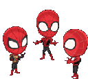 spidermen animated Discord emote from Technological Butter
