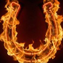 Firey_Horseshoe Discord sticker | Glitching Neon Code Tier 7