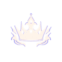 Crown rendered in white and light purple pixel art style.