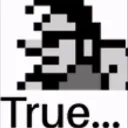 true