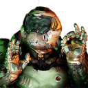 A space marine in green armor making the Italian chef's kiss hand gesture.