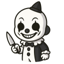 terrifier Discord sticker from Ripo Team