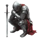 knight_pray_sad