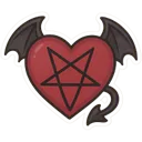 Gothicheartwithapentagram