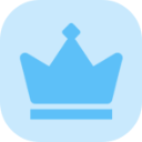 73575ownercrownlightblue Discord emoji