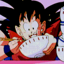 GokuEating animated Discord emote from ɟallen ɐngels