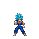 VegettoSSJB animated GIF emoji from ɟallen ɐngels