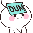 dum animated GIF emoji from Lanie's Corner