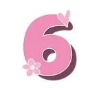 Pink_six_heart_flower