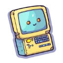 pngtreesmallyellowcomputerwithas