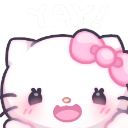 hellokitty_yay Discord emoji