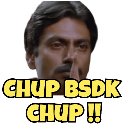 bsdk_chup custom emote from Secret cult of bakchods 🥷