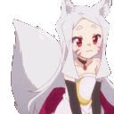 shiroexcited animated Discord emote from Mantraz Scan